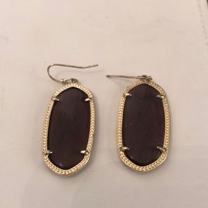 Kendra Scott dark purple earrings